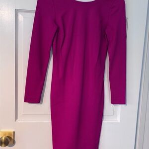 Banana Republic Fuchsia Long Sleeve Dress